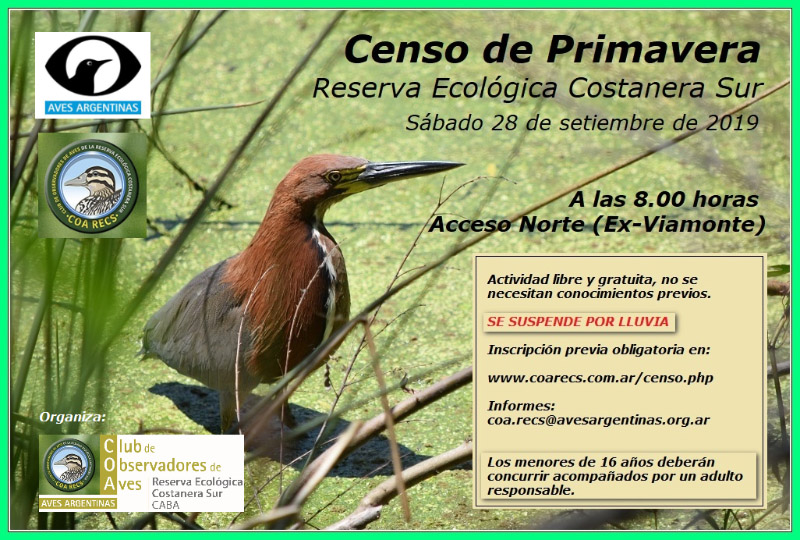 Censo del sábado 28 de septiembre de 2019