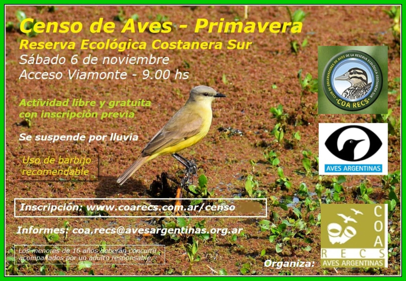 Censo del sábado 6 de noviembre de 2021