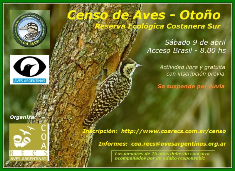 Censo del sábado 9 de abril de 2022