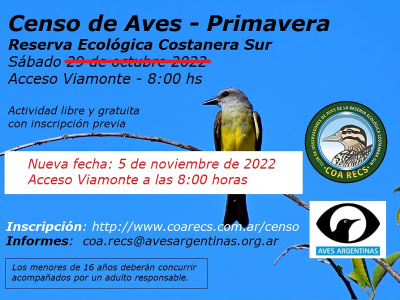 Censo del sábado 5 de noviembr de 2022