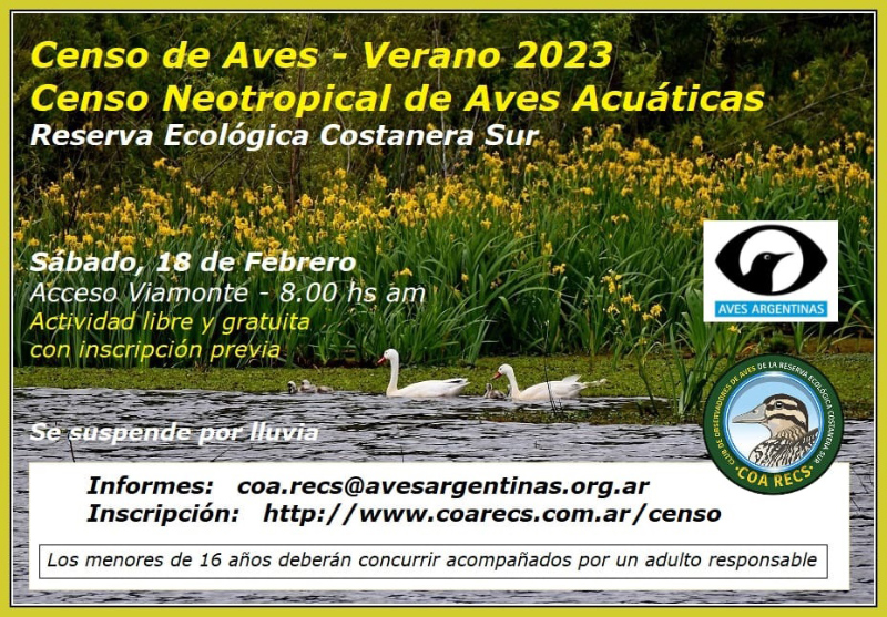 Censo del sábado 18 de febrero de 2023